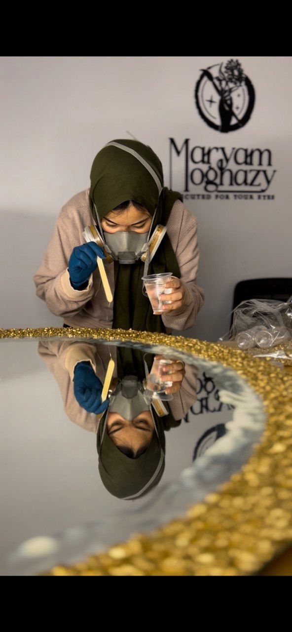 مريم مغازي بتشتغل على قطعة ريزن